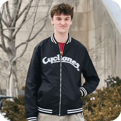 Charlie Hustle Cyclones Script Black Zip-Up Jacket